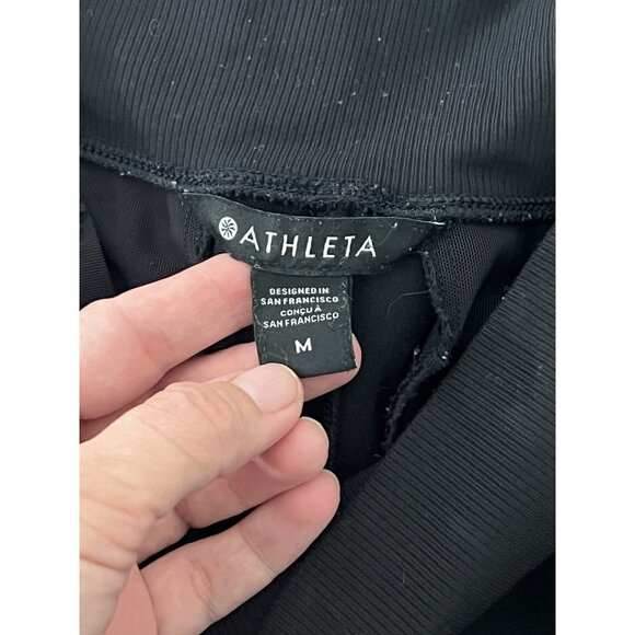 Athleta Black Pull On Jogger Pants Size Medium - Picture 7 of 13